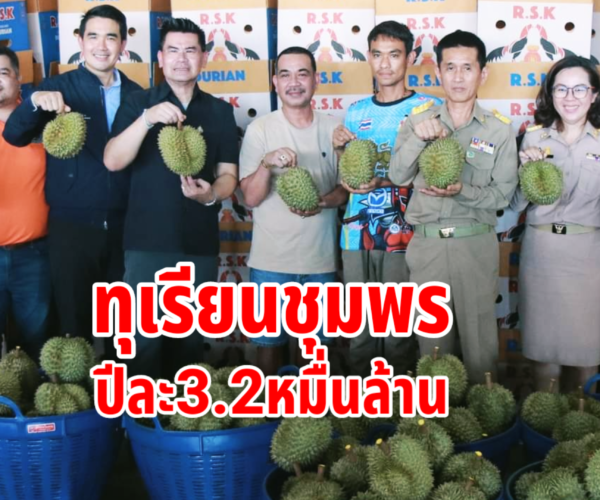 ทุเรียนชุมพรขายปีละ3.2หมื่นล้าน